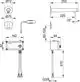 Keuco Elektronik-Mischer, wandmontiert, mit Anschluss für Wasserleitung, gehäuse aus Metall, Auslaufrohr in rechteckiger Form, verschiedene Maße und Anschlussmöglichkeiten.